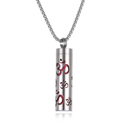Luckacco Long Strip Stainless Steel Aromatherapy Necklace Perfume Diffuser Essential Oil Diffuser Pendant Necklace Jewelry Accessories
