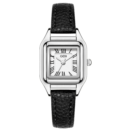 Luckacco Small and exquisite small square dial women's watch new light luxury retro belt watch ladies quartz watch