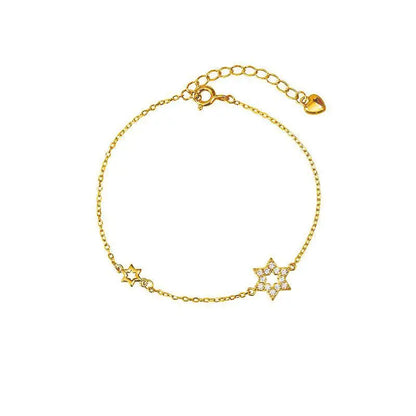 Luckacco Shiny Crystal Cube Bracelet For Women Square Glass Bracelet Sparkles Exquisite Luxury Silver Color Fashion Jewelry Gift KAH154