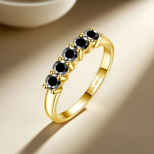 Luckacco Szjinao 14K Gold Filled Rings For Woman 1.0CT 3.5mm Moissanite Diamond Wedding Jewelry No Tarnish Engagement Lady Gift