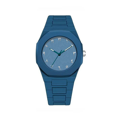 Luckacco Middle Eastern popular sports watches for men and women dopamine quartz watches niche fashion waterproof stainless steel