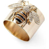 Luckacco 1Pcs Luxury Designer Jewelry Creative Cute Bee Rings for Women Fashion Stainless Steel Rings Party Wedding Decoration