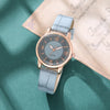 Luckacco Leather Strap Ladies Quartz  Watch Polygon Glass Luxury Women Wristwatches Clocks Dial Quartz Creative Fashion Watch Reloj Часы