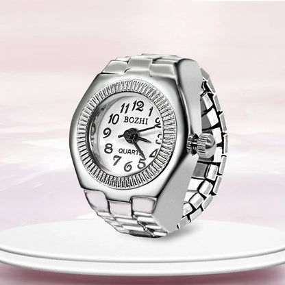 Luckacco 1PCS New Finger Watch Men's and Women's Quartz Watch Mini niche Finger Watch Can Watchs Time True Watchs Ring Watchs Trend