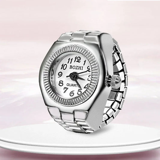 Luckacco 1PCS New Finger Watch Men's and Women's Quartz Watch Mini niche Finger Watch Can Watchs Time True Watchs Ring Watchs Trend