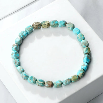 Luckacco Vintage Emperor Stone Beaded Bracelets Natural Stone Charm Elastic Strand Bracelet & Bangle Bohemian Yoga Jewelry for Women Men