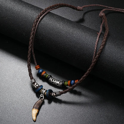 Luckacco 2 Women's European And American Trendy Double Row Large Pearl Necklaces For Outdoor Travel Parties, Holiday Gifts -802057