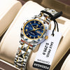 Luckacco POEDAGAR Fashion Ladies Wristwatch Week Date Luminous Waterproof Woman Watch Stainless Steel Luxury Women's Quartz Watches reloj