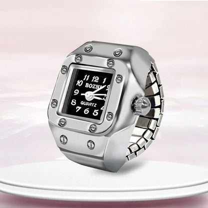 Luckacco 1PCS New Finger Watch Men's and Women's Quartz Watch Mini niche Finger Watch Can Watchs Time True Watchs Ring Watchs Trend