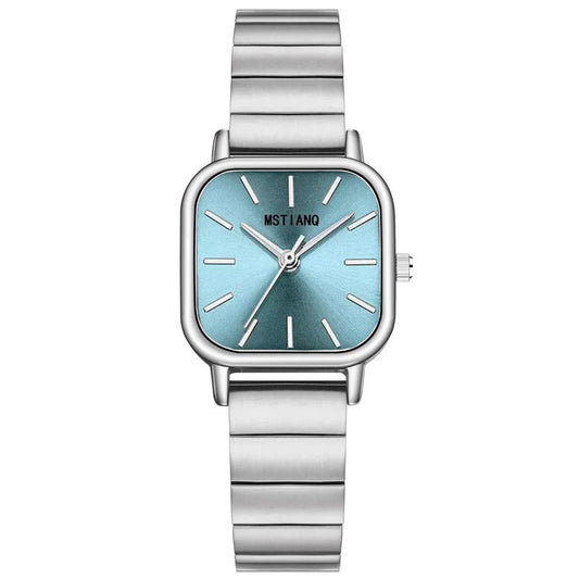 Luckacco Fashion Simple Women Watch Versatile Ins Watch Female Student Bamboo Knot Steel Band Quartz Watch Luxury Gift Clock Wristwatches