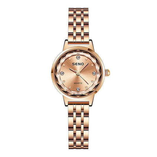 Luckacco Watches Fashion Elegant Diamond Mesh Strap Women's Watch Waterproof Quartz Watch Ladies Watch