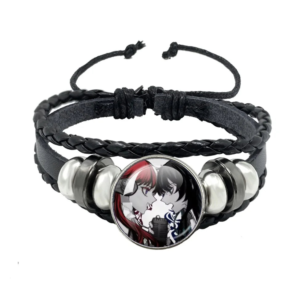 luckacco i love ado bracelets ado kyogen x uta glass bracelets art multilayer braided bracelets bangles jewelry ornament accessories fans