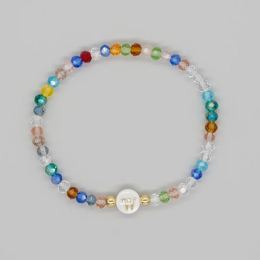 Luckacco Go2Boho Crystal Shell Letter A-Z Bracelets for Women Boho Summer Beach Lucky Fashion Trend Jewelry Accessories Surprise Gifts