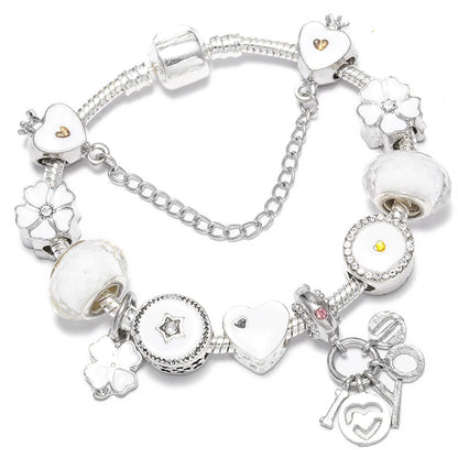 Luckacco 16cm-21cm Luxury Cutterfly Snake Chain Bracelet Fit DIY Brand Bracelets For Women Men Jewelry Gift 2024 New Trend 41 Styles