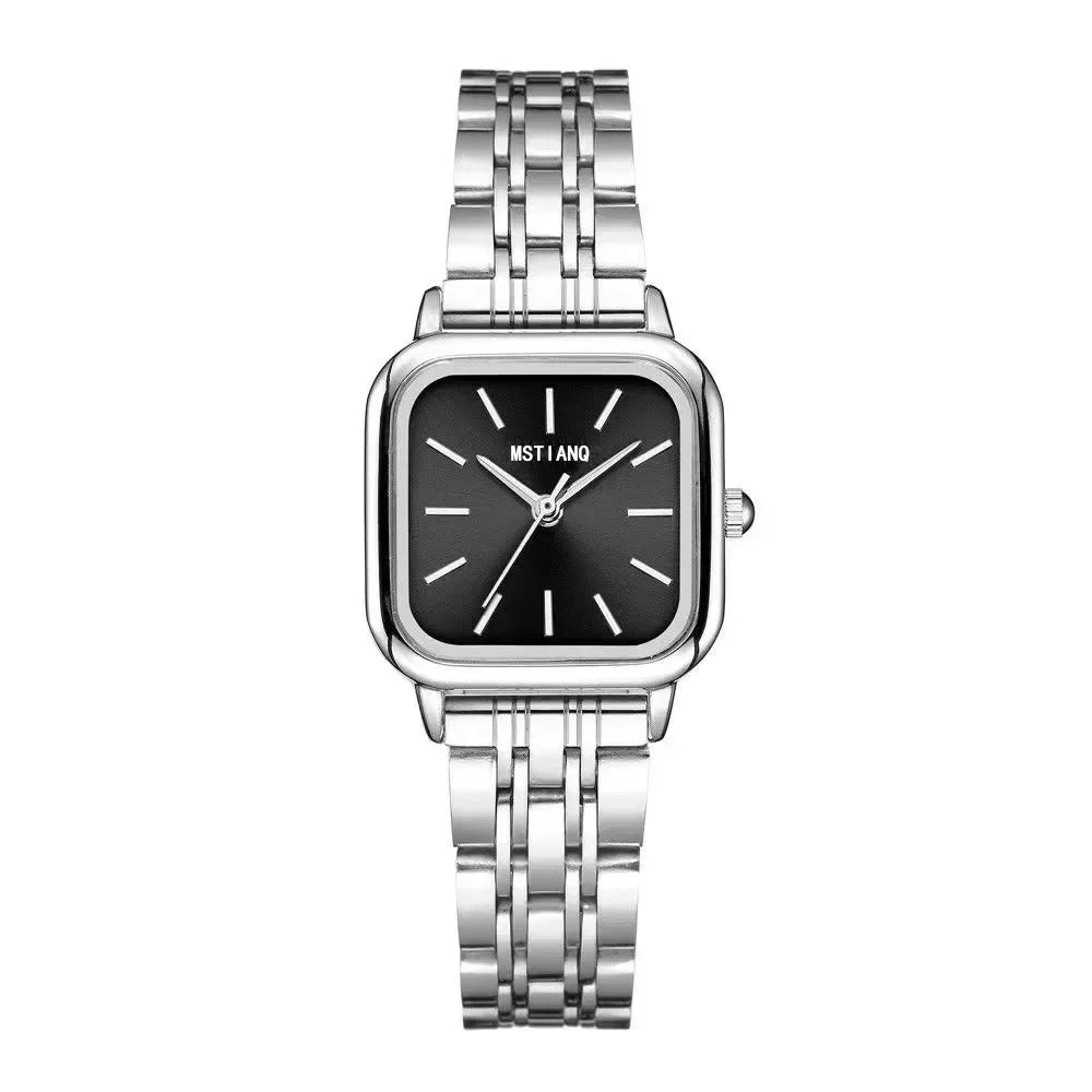 luckacco luxury women watch top brand fashion steel belt ladies quartz wristwatch montre femme beautiful gifts luxury ladies watches