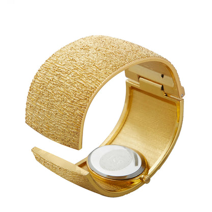 Luckacco ASJ Women's Bracelet Watch reloj mujer Gold Luxury Bark Pattern Simple watch for women relojes para damas