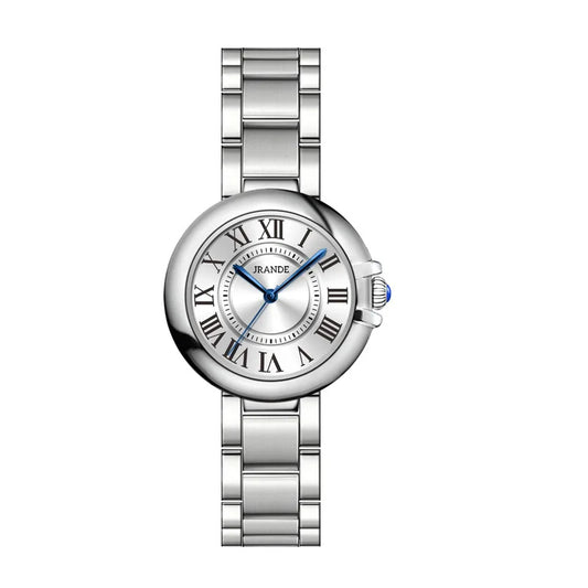 Luckacco Vintage Classic Blue Balloon Ladies Watch Roman Scale Dial Automatic Waterproof Luxury Student Quartz Watch Fashion Trend