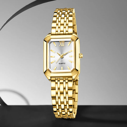 Luckacco 1PCS Fashion Women's Watch Luxury Trendy Versatile Quartz Watch Suitable for Daily Clothing Matching or As a Gift