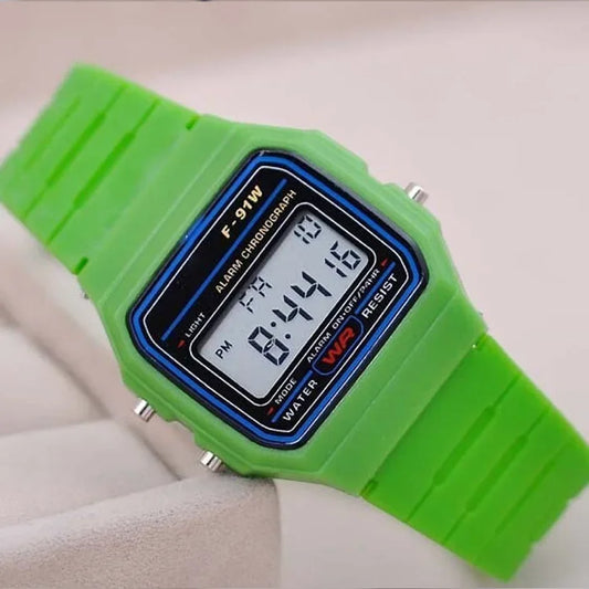 Luckacco Retro Square Electronic Watches Digital Display Women Men Watch Rose Gold Silver Luxury Ladies Wristwatches Relojes Para Mujer