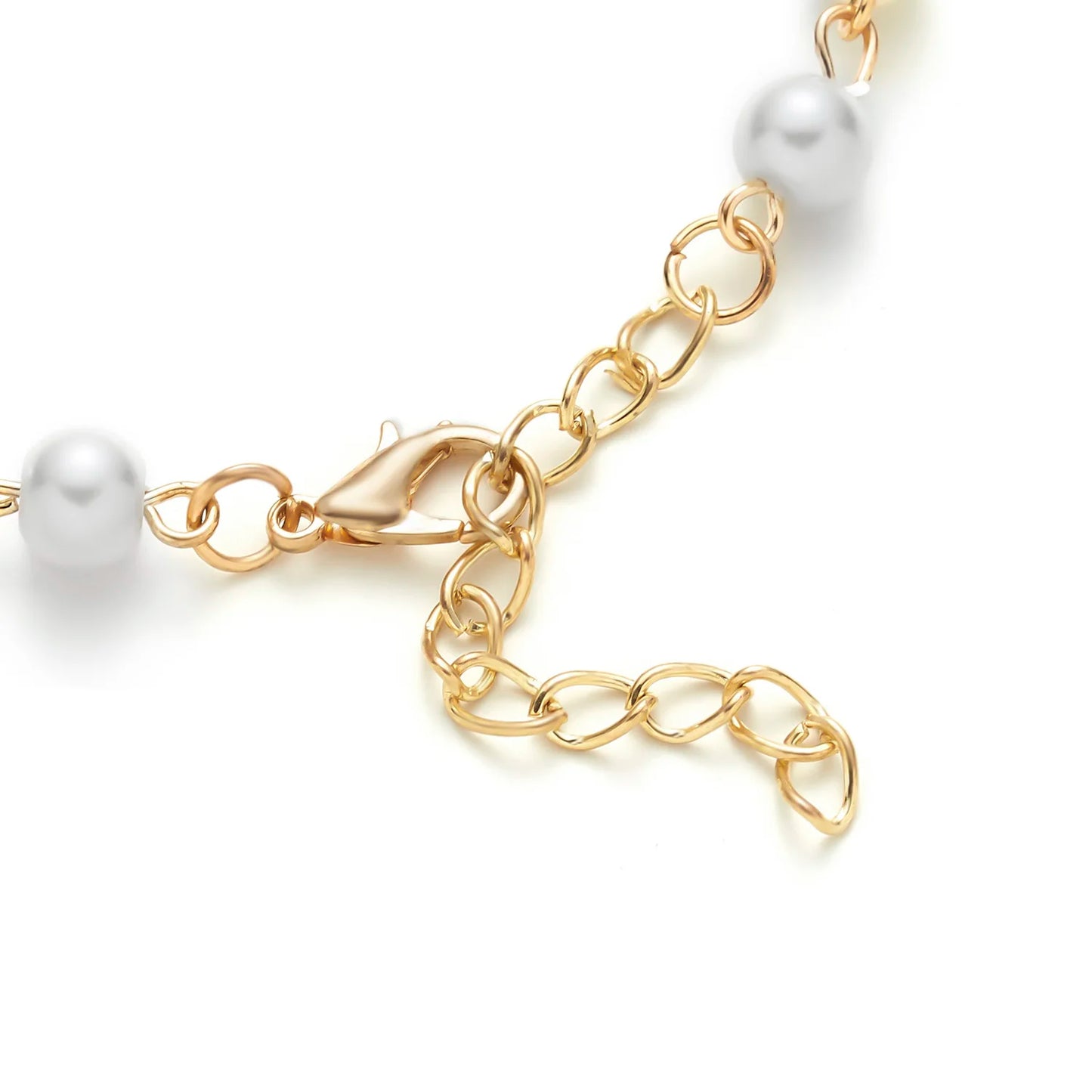 luckacco hot rhinestone pearl bracelet for women girls cross butterfly starfish love wing adjustable fashion bracelet friendship jewelry