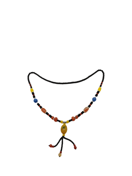 Nature agate necklace colorful - Nature agate necklace - Luckacco Jewelry and Watch Store