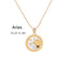 Fashion S925 Sterling Silver female male gold clavicle chain 12 constellation Necklace Shell Pendant Luckacco