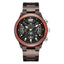 Luckacco New men's watch multifunctional timing fashion sports quartz Wood Watch