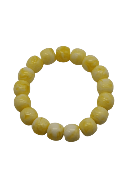 Circled honey wax bracelet yellow - honey wax bracelet - Luckacco Jewelry and Watch Store