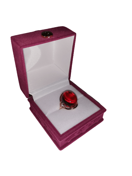 Red crafts ring - Red crafts ring - Luckacco Jewelry and Watch Store