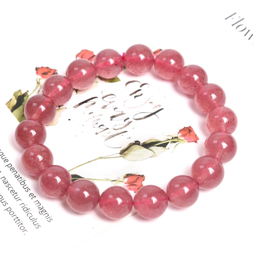 Strawberry crystal bracelet - Strawberry crystal bracelet - Luckacco Jewelry and Watch Store