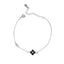 Korean version of small fresh black agate clover bracelet feminine fashion diamond-encrusted lucky grass jewelry