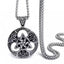 Retro Punk Irish Truelove Knot Titanium Steel Pendant Viking Triangle Stainless Steel Necklace -  - Luckacco Jewelry and Watch Store